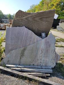 lot 7006 image: Assorted Lot of Remnants - Crema Bordaux Granite
