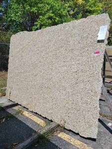 lot 7023 image: Lot of 2 Giallo Ornamental Polished Granite Slabs
