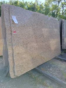 lot 7103 image: Lot of 2 Gold Brazil Granite, Polished
