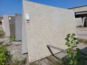 lot 7121 image: Lot of 2 Slabs of Giallo Fiesta Granite, Polished