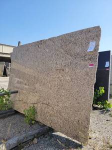 lot 7124 image: Lot of 1 Slab of Gold Brazil Granite, Polished