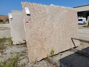 lot 7125 image: Lot of 1 Slab of Giallo Ornamental Granite, Polished