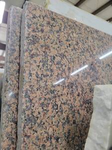 lot 3255 image: Lot of 2 Violetta Granite Slabs, Polished
