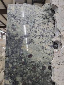 lot 3207 image: Lot of 2 Slabs of Bianco Romano Granite, Polished
