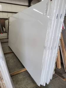 lot 3211 image: Lot of 2 Royal Blanc HoneStone Quartz Slabs