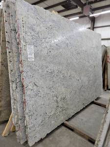 lot 3220 image: Lot of 2 Ice White Granite Slabs