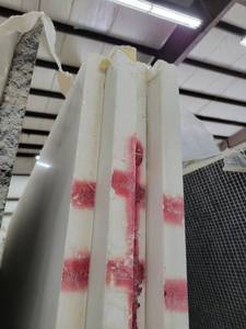 lot 3225 image: Lot of 2 White Jade Marble Slabs, Translucent