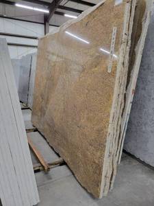 lot 3241 image: Lot of 3 Persian Brown Granite Slabs, Polished