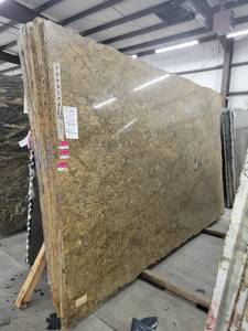 lot 3158 image: Lot of 2 Slabs of Typhoon Green Granite, Polished