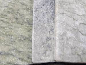 lot 5673 image: Crate of 4x4 Verde Jade, Crema Marfil, Walnut Tavertine Granite Tile