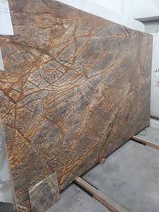 lot 3048 image: Lot of 1 Slab of Rainforest Brown Marble, Polished
