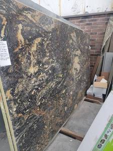 lot 3285 image: Lot of 2 Slabs of Galaxus Granite, Polished