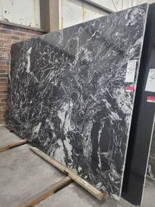 lot 3288 image: Lot of 1 Slab of Black Forest Granite, Polished