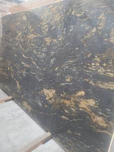 lot 3297 image: Lot of 3 Slabs of Spectrus Granite, Polished