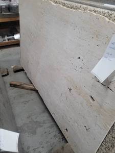 lot 5512 image: Lot of 1 Piece of Travertine Tabletop