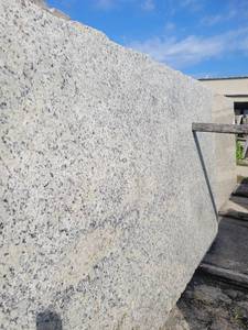 lot 7144 image: Lot of 2 Slabs if Dallas White Granite, Leather Finished