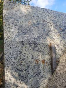 lot 7148 image: Lot of 2 Slabs of Dallas White with Rust Granite, Polished