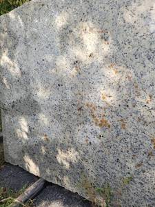 lot 7151 image: Lot of 2 Slabs of Dallas White with Rust Granite, Polished
