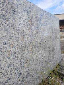lot 7158 image: Lot of 3 Slabs of Dallas White with Rust Granite, Polished