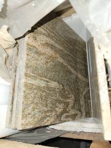 lot 5638 image: Crate of Juperana Yellow 12 X 12 Granite Tiles