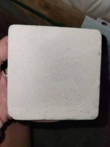 lot 5678 image: Crate of Creme Marfil 4 x 4 Tumbled Tiles