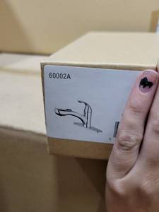 lot 5828 image: Box of 10 Stainless Steel Kitchen Faucets