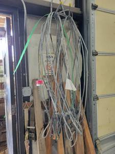 lot 5911 image: Lot of 18 Steel Cables, 48in
