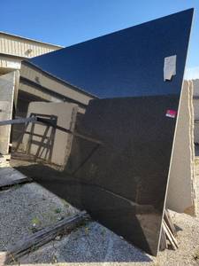 lot 7252 image: &nbsp2 Slabs of Black Pearl Polished Granite