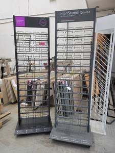 lot 22079 image: Lot of 2 Metal HanStone Quartz Display Units, Mobile