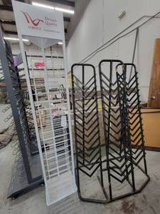 lot 22081 image: Lot of 2 Assorted Display Units, White and Black