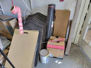lot 22087 image: Assorted Contents - Construction Adhesive, Display Boards, and More