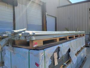 lot 7242 image: Pallet of Composite Corner Boards, Brown