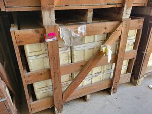 lot 7245 image: Crate of Crema Europa Limestone Tiles