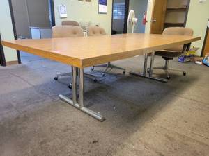 lot 22093 image: Conference Table W Chrome Base