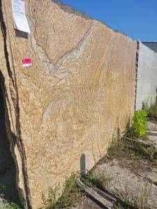 lot 7056 image: Lot of 6 Juperana Gold River Polished Granite Slabs