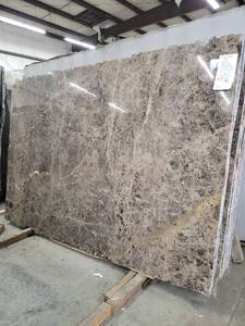 lot 3307 image: Lot of 2 Slabs of Emperador Dark Marble, Polished