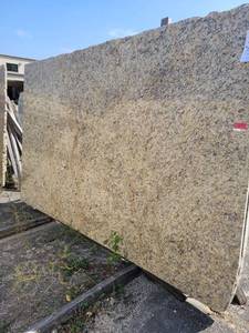 lot 7028 image: Lot of 1 Slab Of Giallo Napoli Granite, Polished