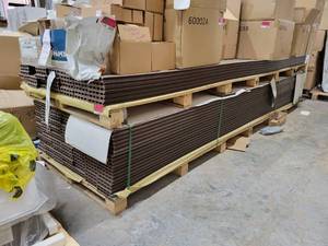 lot 5872 image: Pallet of Hollow Composite Decking Boards, Brown