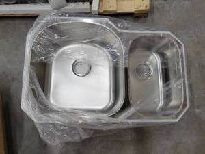 lot 5873 image: 2-Section Stainless Steel Sink