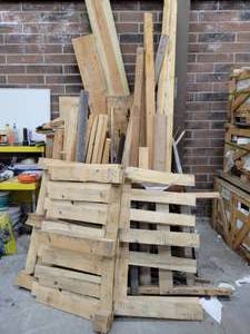 lot 5878 image: Assorted Lot of Scrap Wood Pieces