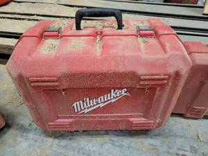 lot 5883 image: Heavy Duty Milwaukee 7 14in Tilt Lock Adjustable Hand Circular Saw