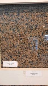 lot 5645 image: Crate of 12x12 Tropical Brown Granite Tile