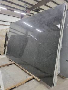 lot 2855 image: Lot of 2 Black Mist Polished Granite Slabs