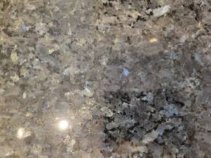 lot 5515 image: Lot of 1 Slab Kitchen Island Top Granite Blue Pearl