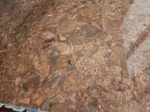 lot 3333 image: Lot Of 2 Slabs of&nbspBordeaux Terracotta Granite, Polished