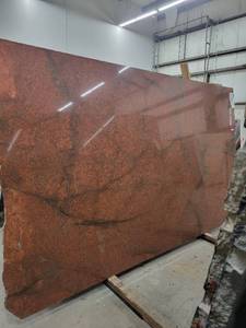 lot 3108 image: Red Dragon Polished Granite Slab