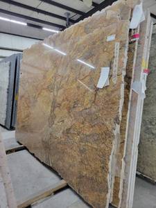 lot 3236 image: Lot of 3 Persian Brown Polished Granite Slabs
