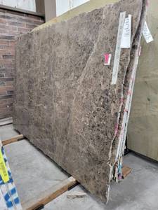 lot 3377 image: Lot of 2 Emperado Dark Polished Marble Slabs