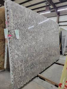 lot 3460 image: Lot of 2 Bianco Antico Polished Granite Slabs