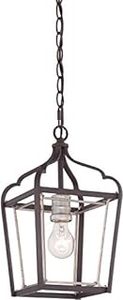 lot 3115 image: Minka Lavery Astrapia 7 34 Wide Rubbed Sienna 1-Light Mini Pendant